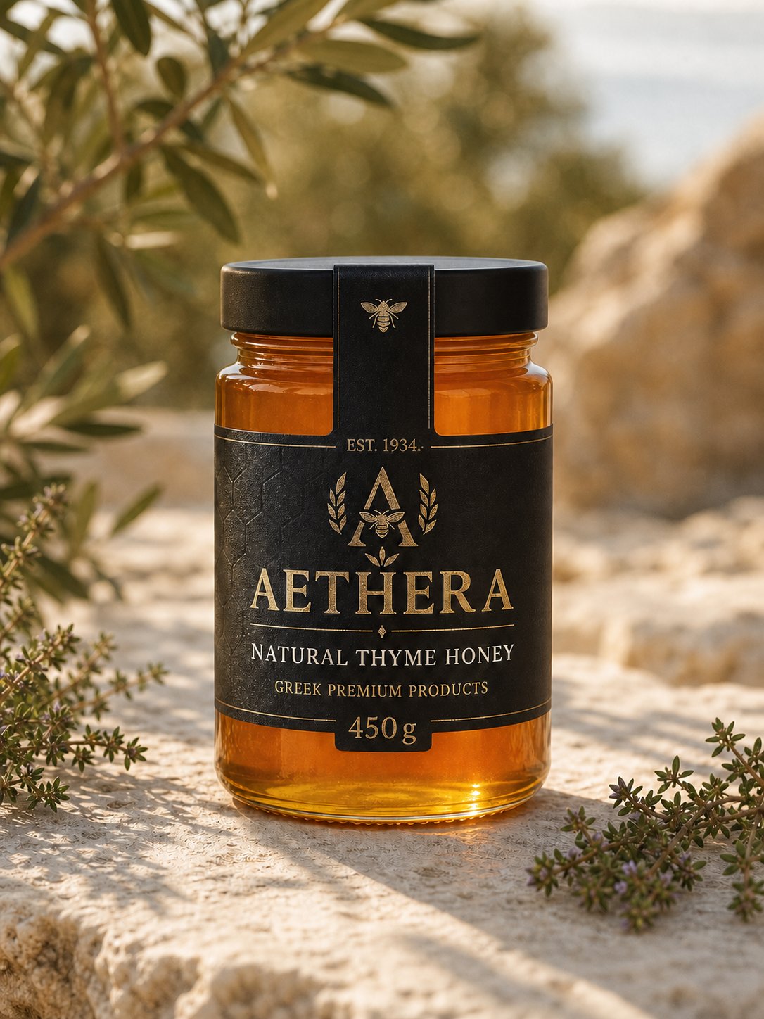 Βάζο θυμαρίσιου μελιού AETHERA